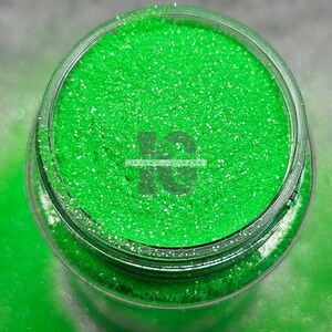 GREEN APPLE - Fine Green Glitter | Fine Neon Green Glitter | Bright Green Glitter | 90s Green Glitter | Ultra Fine Green Metallic Glitter