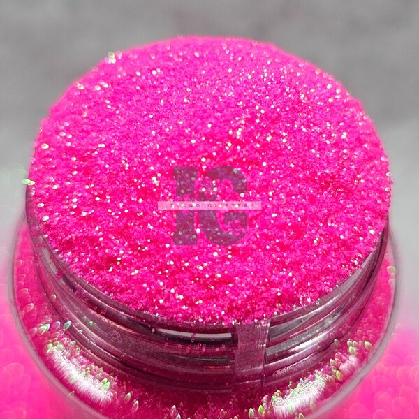 FLIRTINI - Ultra Fine Hot Pink Glitter | Hot Pink Iridescent Glitter | Neon Pink Iridescent Glitter | Fine Pink Glitter | Fine Bright Pink