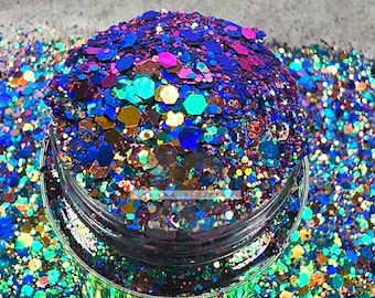 PEACOCK - Peacock Glitters | Northern Light Glitters | Blue Glitters | Purple Glitters | Aqua Glitter | Colorshift Glitter| Tumbler Glitters