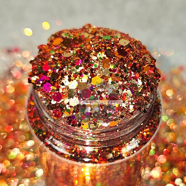 GOURDgeous - Chunky Fall Glitter Mix | Chunky Thanksgiving Glitter Mix | Chunky Metallic Glitter Mix | Chunky Glitters for Tumbler and resin