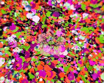 BREW HAHA - Chunky Halloween Glitters | Black Green Orange Purple Glitters | Glitters for Snow Globe Tumblers | Glitters for Resin
