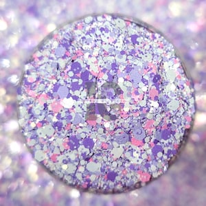 DRAMA QUEEN - paarse en witte glittermix | Paasglitters | Pastelkleurige glitters | Halloween-glitters | Glitters voor bekers | Harsglitters