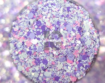 DRAMA QUEEN - Purple and White Glitter Mix | Easter Glitters | Pastel Glitters | Halloween Glitters | Glitters for Tumblers | Resin Glitters