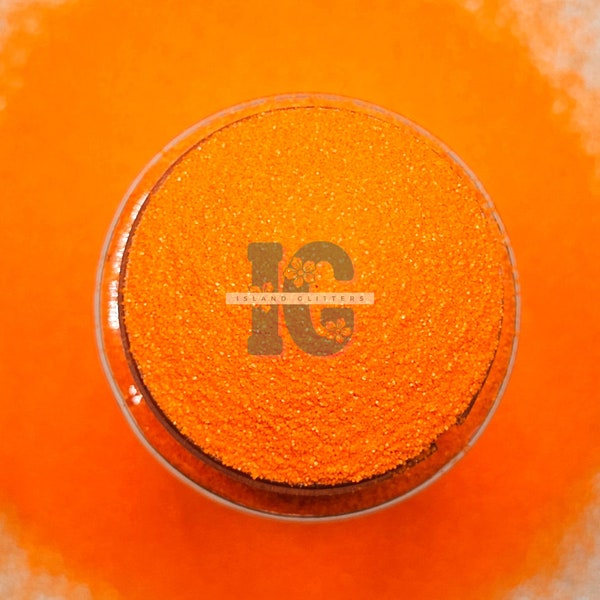 ORANGE DREAM - Fluorescent Orange Glitter | Neon Orange Glitter | Matte Orange Glitter | Flat Orange Glitter | Tumbler Glitter | Fine Orange