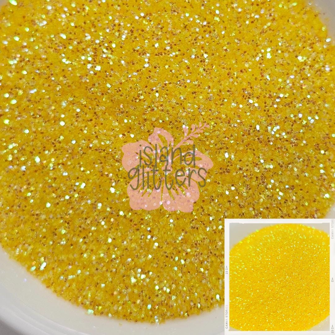 Yellow Glitter R YELLOW BRICK RD - Sunflower Yellow Glitter | Sunny Yellow Glitter ...