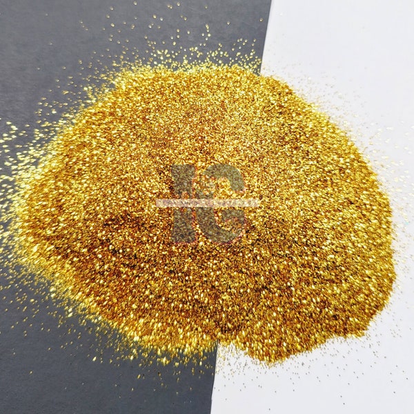 GOLD DIGGER - Dark Gold Glitter | Dark Yellow Gold Glitter | Bourbon Gold Glitter | Metallic Gold Glitter | Fine Metallic Gold Glitter