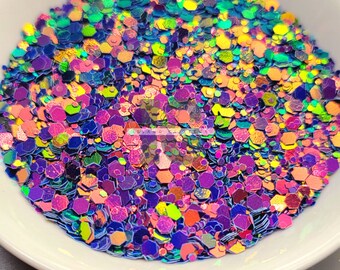 SUMMER DUSK - Beachy Tumbler Glitters | Chunky Colorshift Glitters | Chunky Chameleon Glitter | Color Changing Glitters | Tumbler Glitters