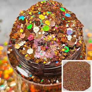 GOLD RUSH - Chunky Gold Holographic Glitter | Fine Gold Holographic Glitter | Chunky Yellow Gold | Gold Glitter | Fine Dark Gold GLitter