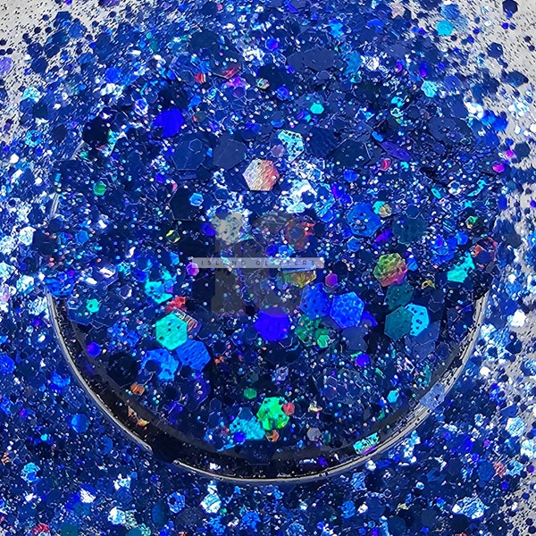 SIARGAO - Blue Glitters | Chunky Blue Holographic Glitters | Royal Blue Glitters | True Blue Glitter | Glitters for Tumblers | Resin Glitter