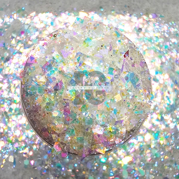 SHATTERED  - Chunky Irregular Glitters | Holographic Glitters | Opal Glitters | Christmas Glitters | Glitters for Snow Globe Tumbler