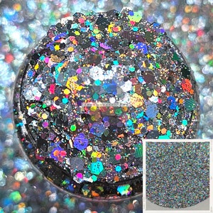 DISCO BALL - Chunky Silber Holographischer Glitzer | Chunky Disco Ball Glitter Mix | Chunky holographische Glitter | Chunky Hochzeit Glitter Mix