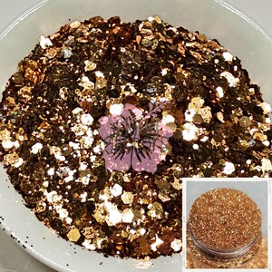 BEACH PLS! - Chunky Gold Glitters | Fine Gold Glitters | Dark Gold Glitters | Brown Gold Glitters | Sandy Glitters | Glitters for Tumblers