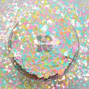 FIORITURA - Glitter pasquali / Glitter pasquali pastello / Glitter pasquali spessi / Mix di glitter pasquali / Mix di glitter primaverili spessi