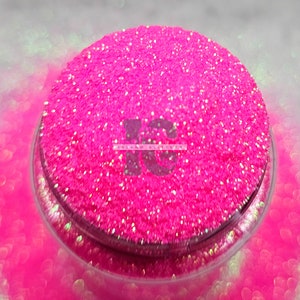 FLIRTINI Ultra Fine Hot Pink Glitter Hot Pink Iridescent Glitter Neon Pink Iridescent Glitter Fine Pink Glitter Fine Bright Pink image 2