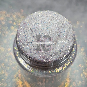 BLIZZARD - witte glitters | Zeer witte fijne glitter | Fijne witte opaal glitter | Glanzend witte glitter | Witte iriserende glitter | Sneeuwwitje