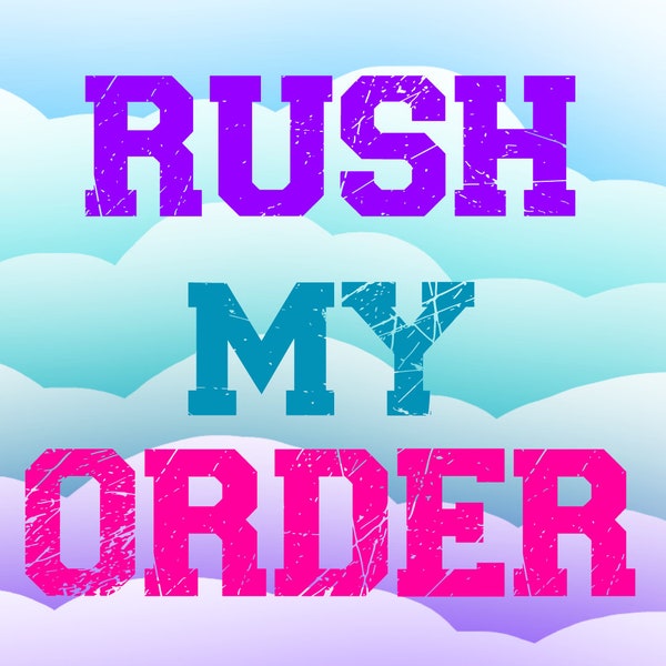RUSH FEE - Rush Order | Express Order | Fast Shipping | Fast Shipper | Overnight Shipping | Same Day Shipping | Rush Express Shipping Fee