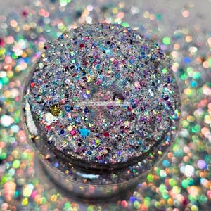 BOUJEE - Benutzerdefinierte gemischte Glitzer | Pastell Glitters | Schneekugel Glitters | Nail Art Glitzer | Kunstharz Glitter Glitter | Haargel Glitzer