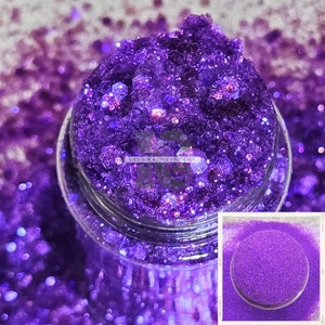 WILD ORCHID: fijne paarse iriserende glitter | Puur paarse glitter | Aubergine paarse glitter | Lavendelglitter | Glitters voor harsbeker