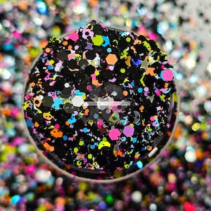 FRIGHT NIGHT - Halloween Glitters | Shaped Glitters | Chunky Halloween Mix | Nail Art Glitters | Snow Globe Glitters | Hair Gel Glitters