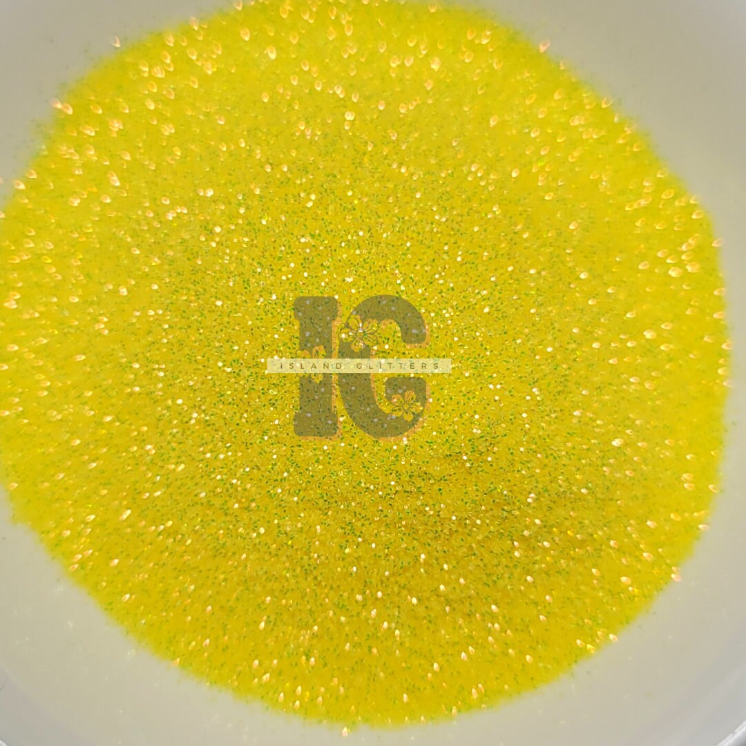 Yellow Glitter R MELLOW YELLOW - Fine Yellow Glitter | Iridescent Yellow Glitter ...