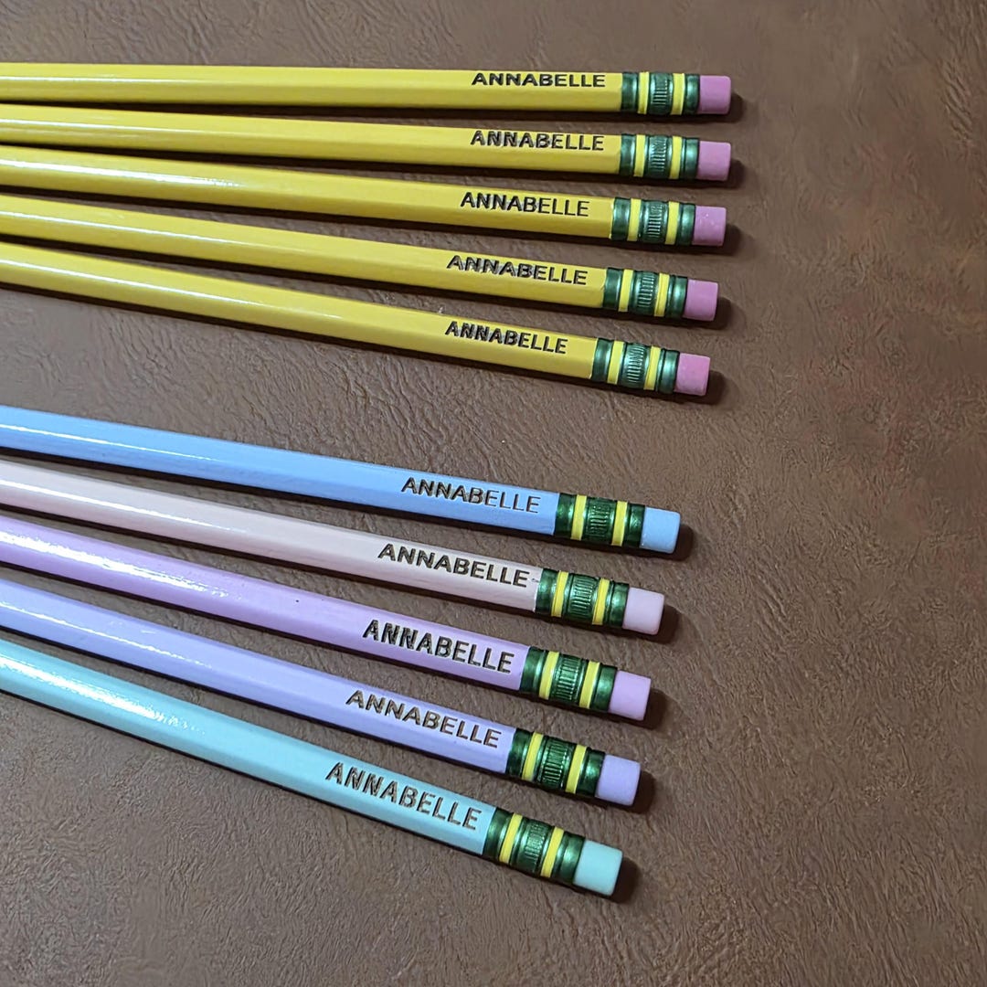 Personalized Ticonderoga Pencils, Laser Engraved, Back to School - Etsy