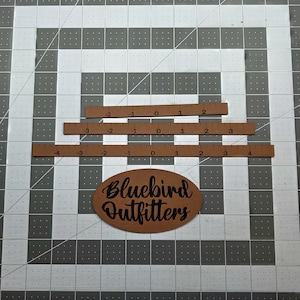 Righello per il posizionamento delle toppe sui cappelli, 3 misure SVG (file digitale)