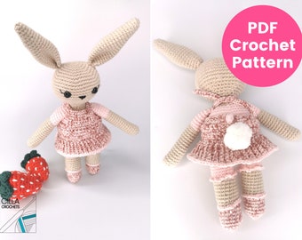 Bunny Amigurumi Crochet Pattern | Rabbit Amigurumi Crochet Pattern | Bernie the Bunny