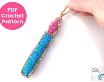 Christmas Candle Crochet Pattern PDF | Hanging Tree Ornament | DK Cotton | Minimal Sewing | Advanced Beginner