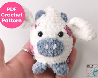 Cassie the Cow Crochet Pattern | Cow Amigurumi Pattern | Cow | Intermediate Crochet Pattern | Farm Crochet | PDF Crochet Pattern