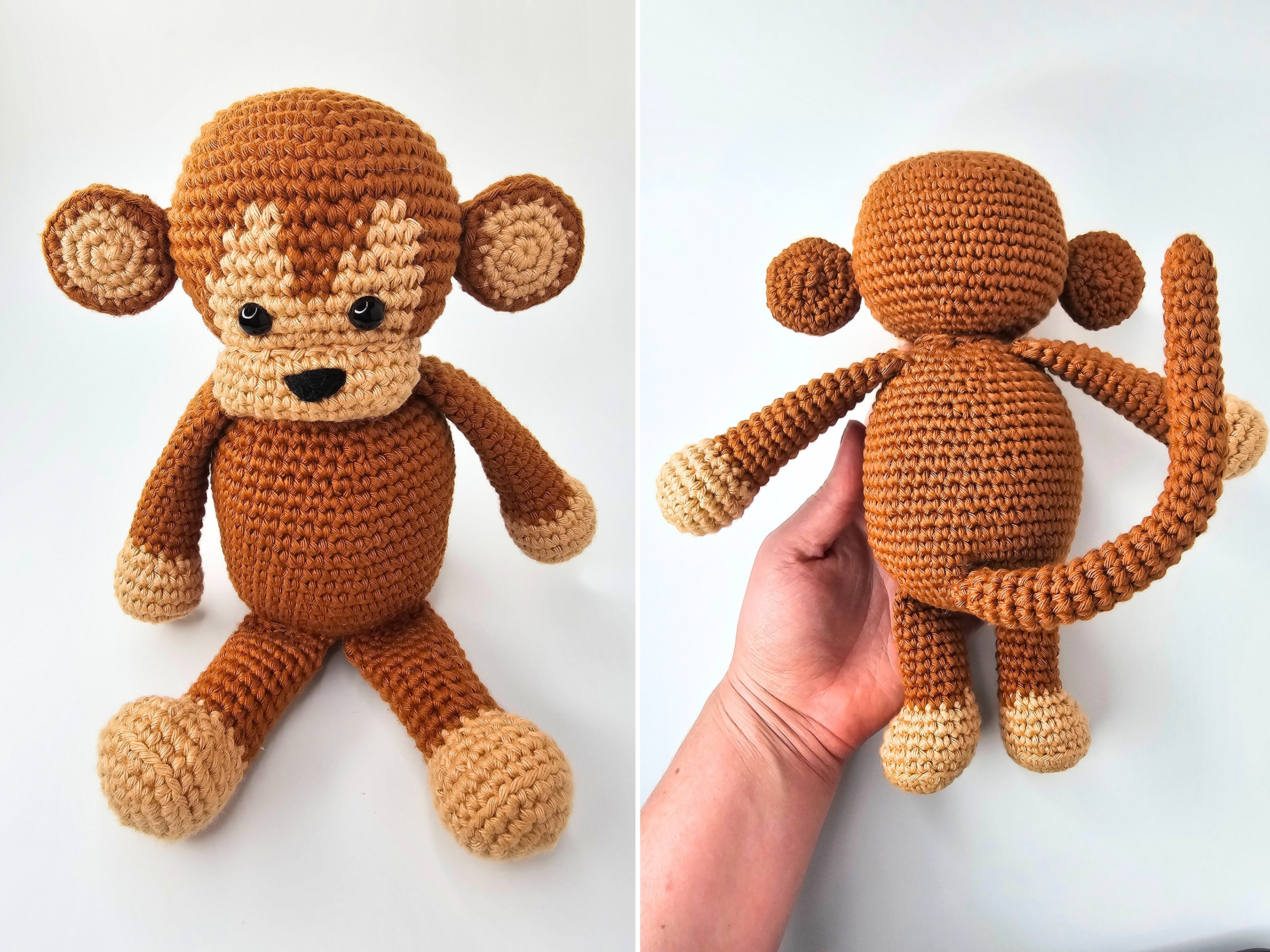Monkey Crochet Pattern Monkey Amigurumi Pattern Milo the Etsy