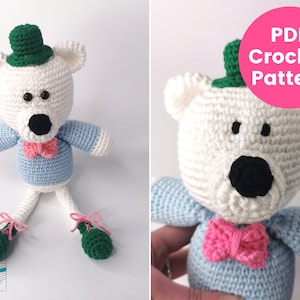 Bear Amigurumi Crochet Pattern | PDF Crochet Pattern | Polar Bear Amigurumi Crochet Pattern | Amigurumi Bear