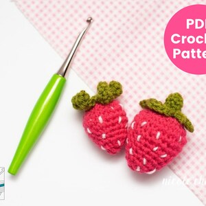 Schema Amigurumi all&#39;uncinetto alla fragola / PDF Schema all&#39;uncinetto Fragole / Amigurumi alla fragola / Fragola all&#39;uncinetto / Fragole succulente