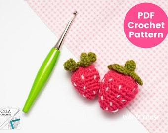 Amigurumi Strawberry Crochet Pattern | PDF Crochet Pattern Strawberries | Strawberry Amigurumi | Strawberry Crochet | Succulent Strawberries