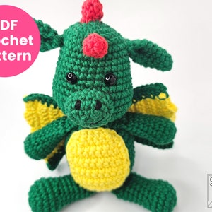 Dragon Crochet Pattern | Dragon Amigurumi Pattern | Dante the Dragon | Fantasy Crochet Pattern | PDF Crochet Pattern