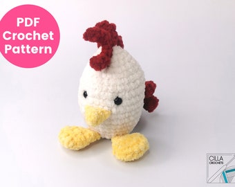 Eggy Farm Friend: Hetty the Hen Crochet Pattern | Chicken Amigurumi Pattern | Hen | Easy Chicken Crochet Pattern | PDF Crochet Pattern