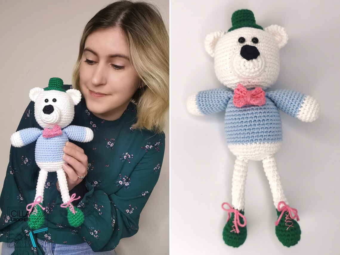 Polar Bear Amigurumi Crochet Pattern PDF | Intermediate Plush Toy ...