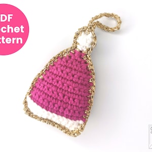 Winter Hat Christmas Ornament Crochet Pattern | Winter Hat Pattern | Winter Hat Christmas Decoration | PDF Crochet Pattern