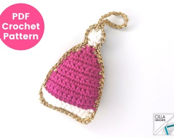 Winter Hat Crochet Pattern PDF | Hanging Beanie Ornament | Christmas Tree Decoration | Advanced Beginner
