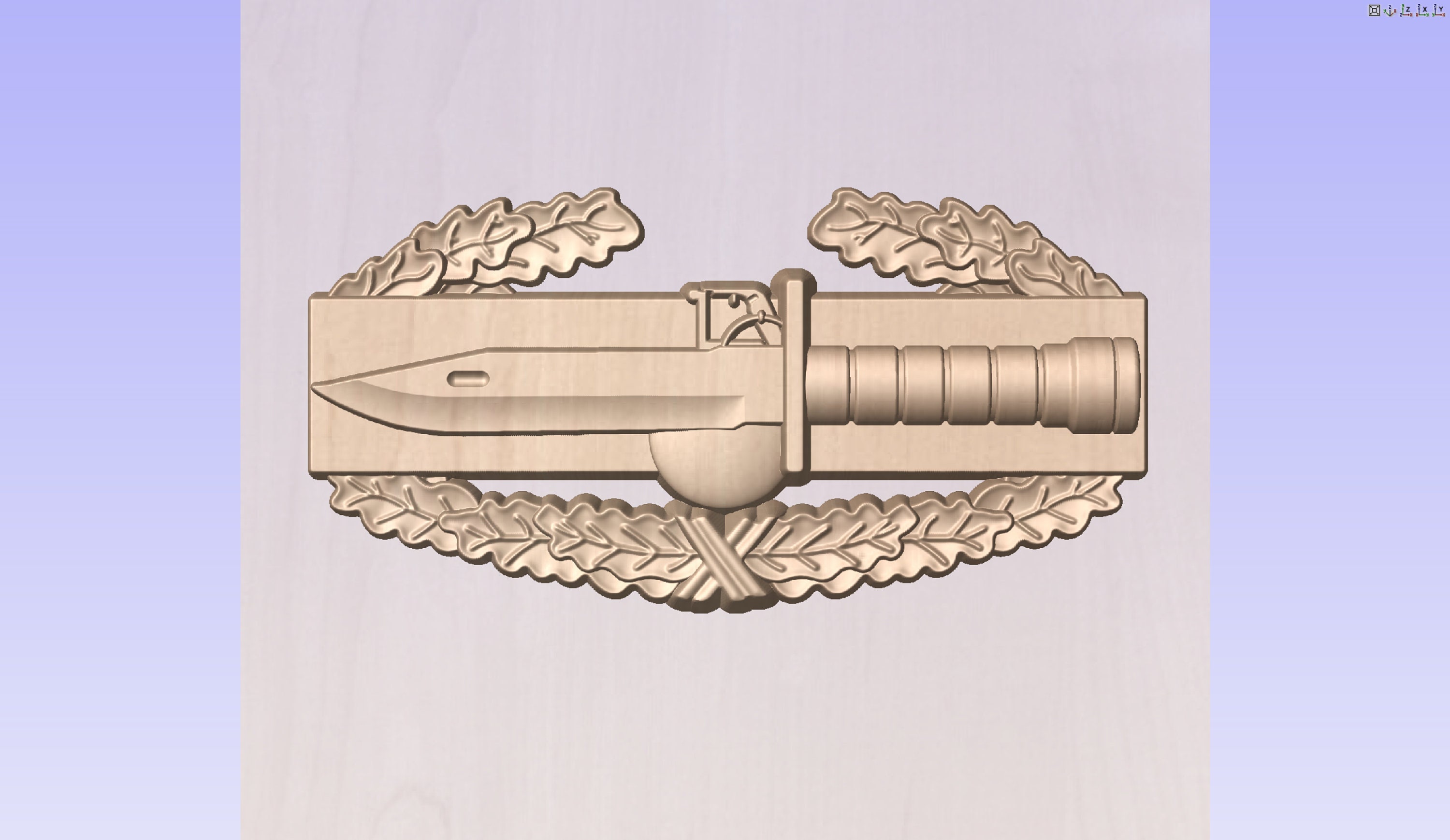 US Army Combat Action Badge 3D Model Etsy UK