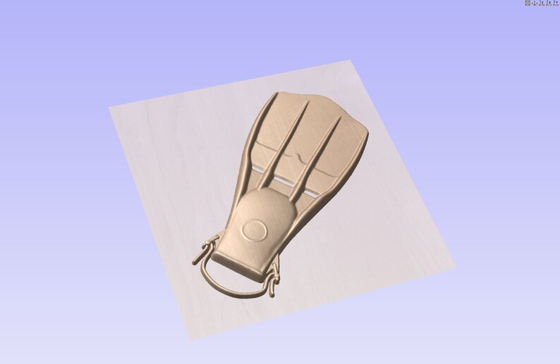 US Navy Diver Fin 3D Model Etsy