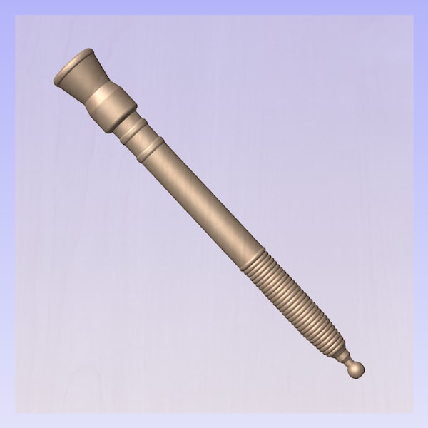 US Military 81mm Mortar Tube 3D Model