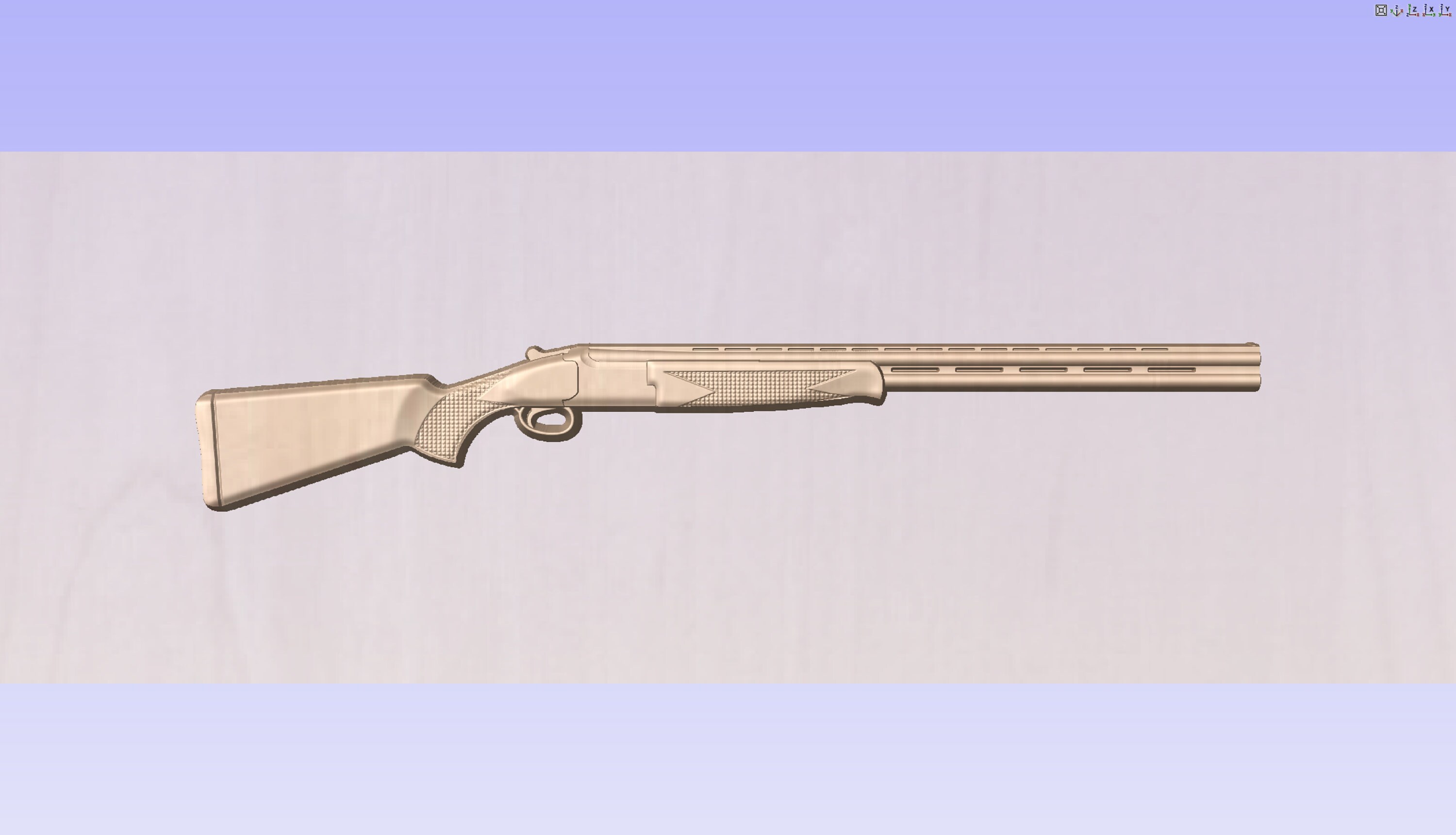 Sporting Clay Over Under Shotgun 3D Model Etsy