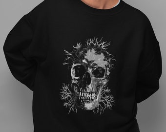 Sudadera Skull Art - Diseño de esqueleto gótico - Top gótico único