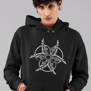 【AAKAM】Studded Cross Hooded Long Sleeve ★男女共用★追跡付 AAKAM】Studded Cross Hooded Long Sleeve ☆男女共用☆追跡付