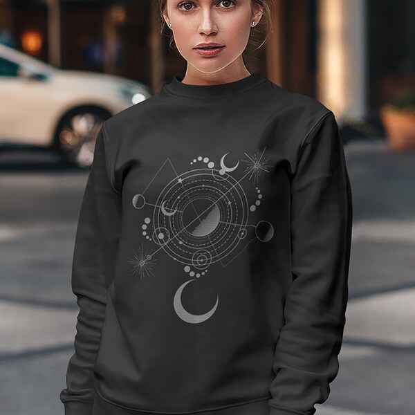 Abstract Geometric Grunge Women's Sweatshirt
