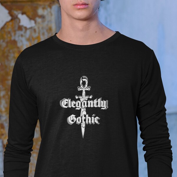 Gothic Vibes Graphic Tee - Embrace the Dark Side with this Custom Grunge Shirt, Perfect for Halloween and Alt Fashion