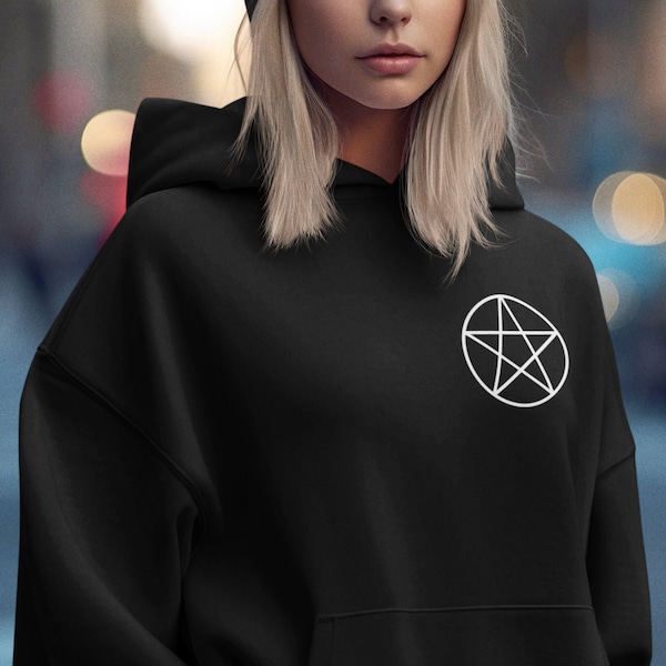 Pentagram Gothic Witch Hoodie Dress