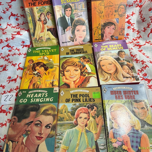 Set of 9 Harlequin Romance Books