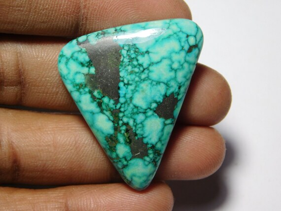 Amazing Quality Turquoise Gemstone Natural Turquoise Cabochons Handmade Turquoise With happy feelings 79Cts. 41X30mm