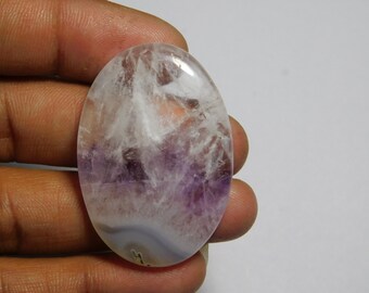 Natural Amethyst Cabochons, Top quality Amethyst Gemstone, Amethyst stone Handmade  68Cts.(41X29mm)